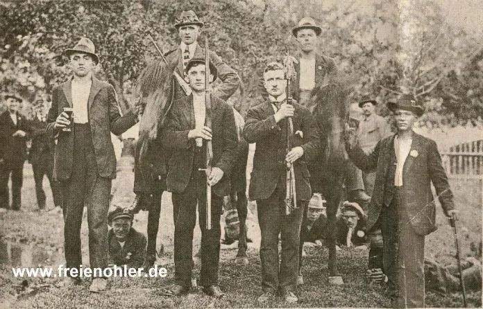 Schützenkönig 1921/22 Wilhelm Geißler hoch zu Ross