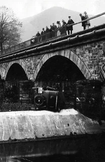 Unfall auf der Ruhrbrück - ca. 1930