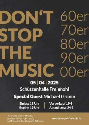 Don`t Stop the Music! – Liedertafel präsentier Musicrevue