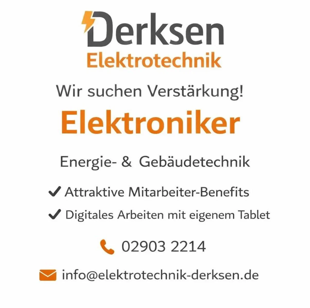 Stellenangebot Derksen Elektronik