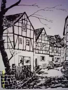 Der Alter Weg (Siebdruck Manfred Mansfeld)