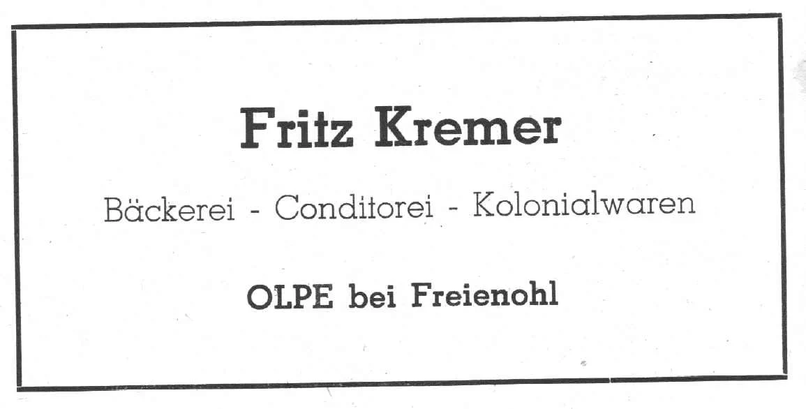 Bäckerei Kremer in Olpe