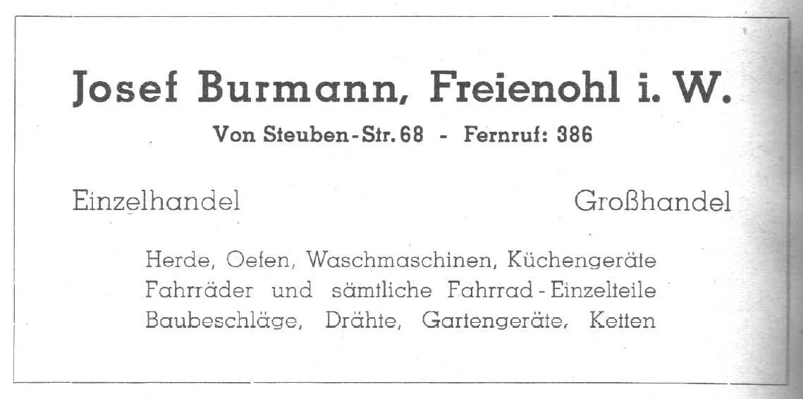 Einzelhandel Burmann