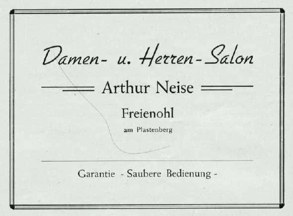 Friseur Arthur Neise