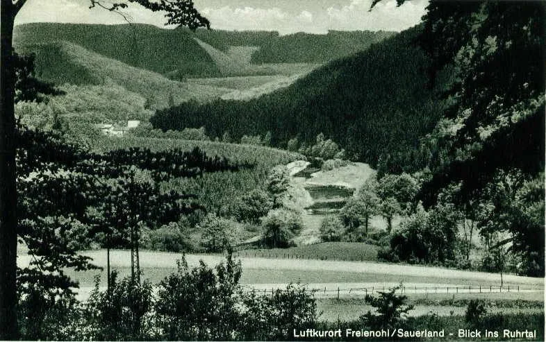 Giesmecke - Blick ins Ruhrtal 1954