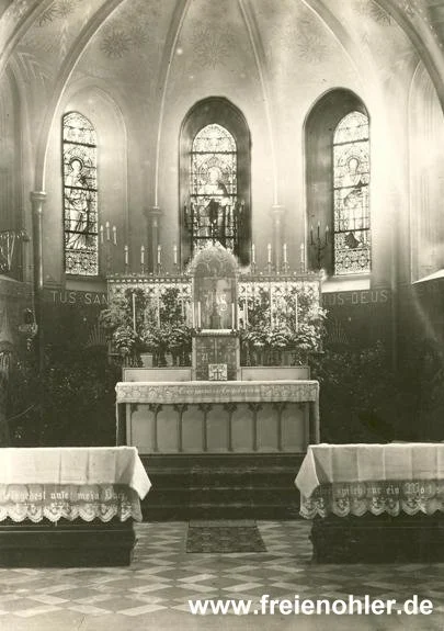 Hochaltar der Pfarrkirche vor 1959