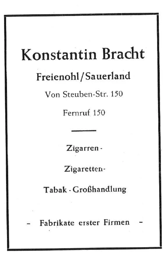 Zigaretten Bracht