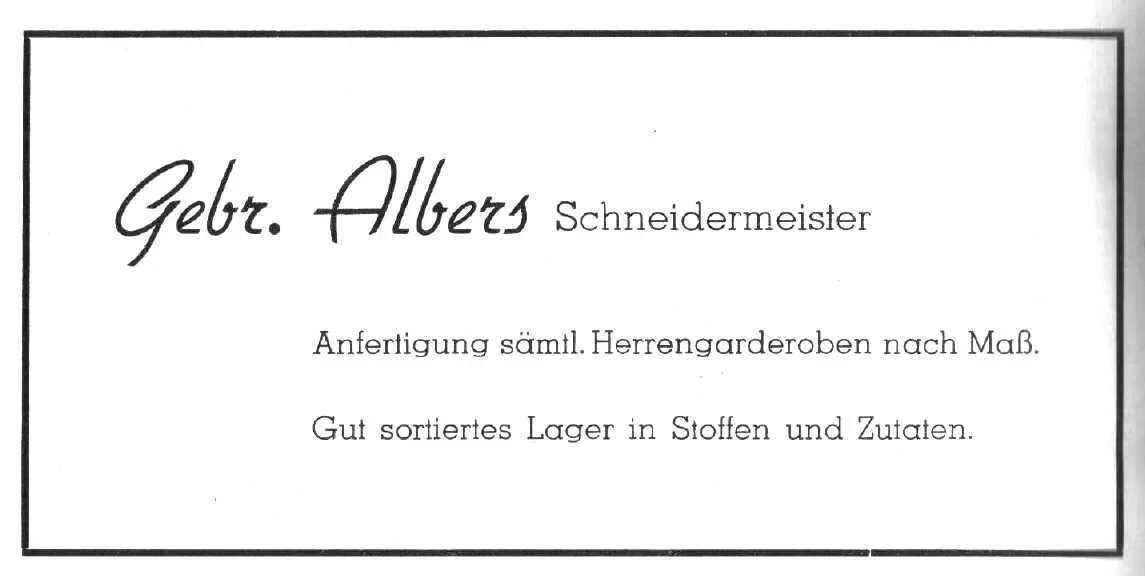 Schneiderei Albers