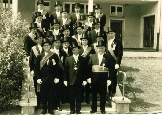 Gruppenfoto des Schützenvorstandes 1966
