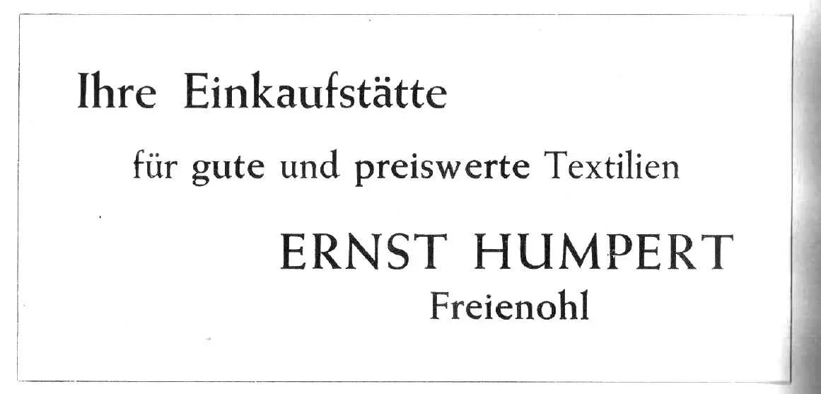Textilverkauf Humpert