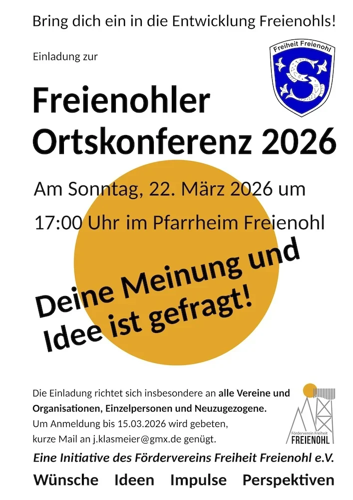 Einladung zur Ortskonferenz 2026
