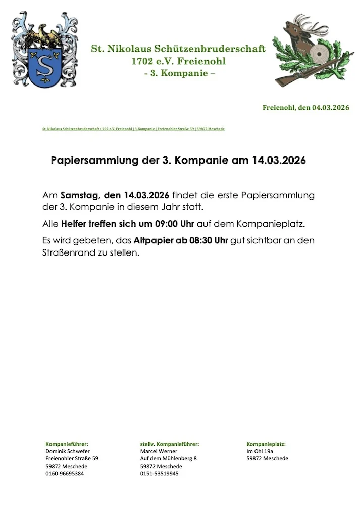 Pressetext Papiersammlung