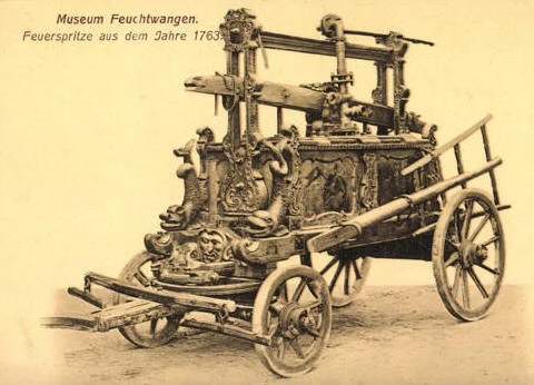 Ansichtskarte Feuerspritze 1763 Museum Feuchtwangen