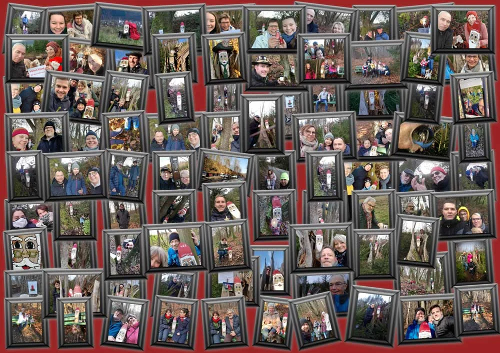 Fotocollage der SGV-Adventswander-Aktion
