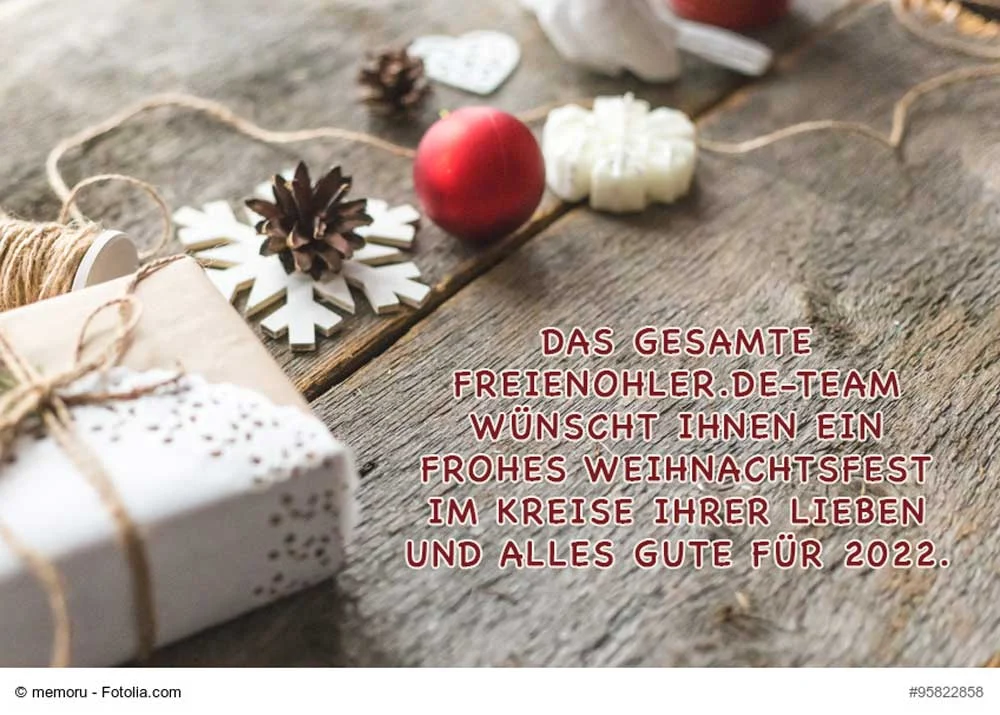 Weihnachtsgruss 2021 des Freienohler.de-Teams
