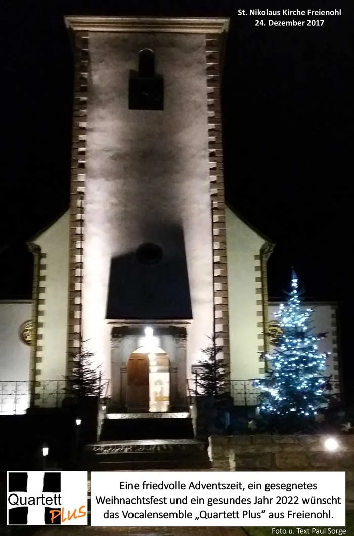 Weihnachtsgruss 2021 des Quartett Plus
