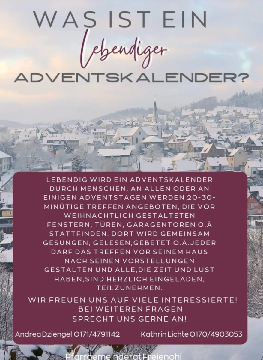 Lebendiger Adventskalender 2024