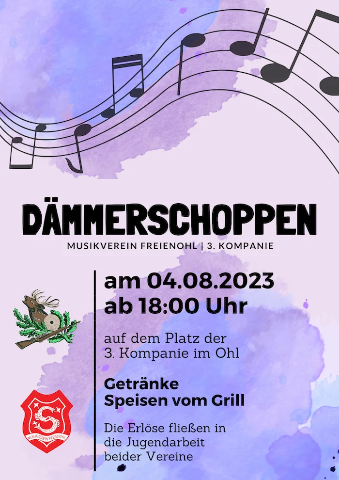 Dämmerschoppen des Musikvereins und der 3. Kompanie

