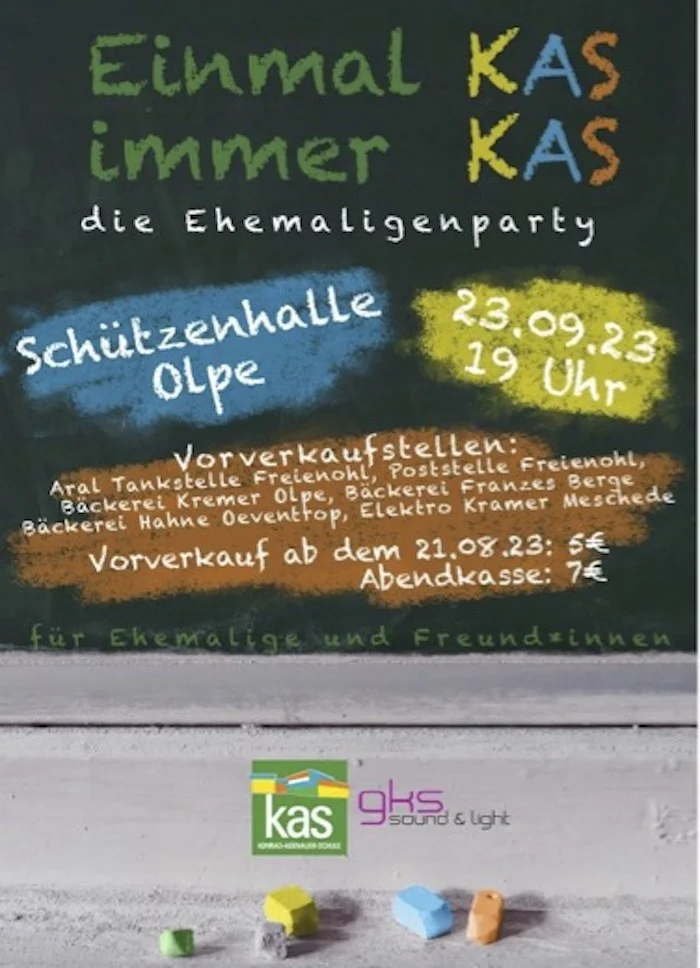 Ehemaligenfete der Konrad-Adenauer-Schule