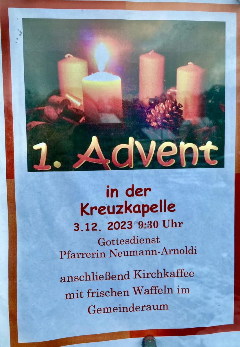 1. Advent in der Kreuzkapelle