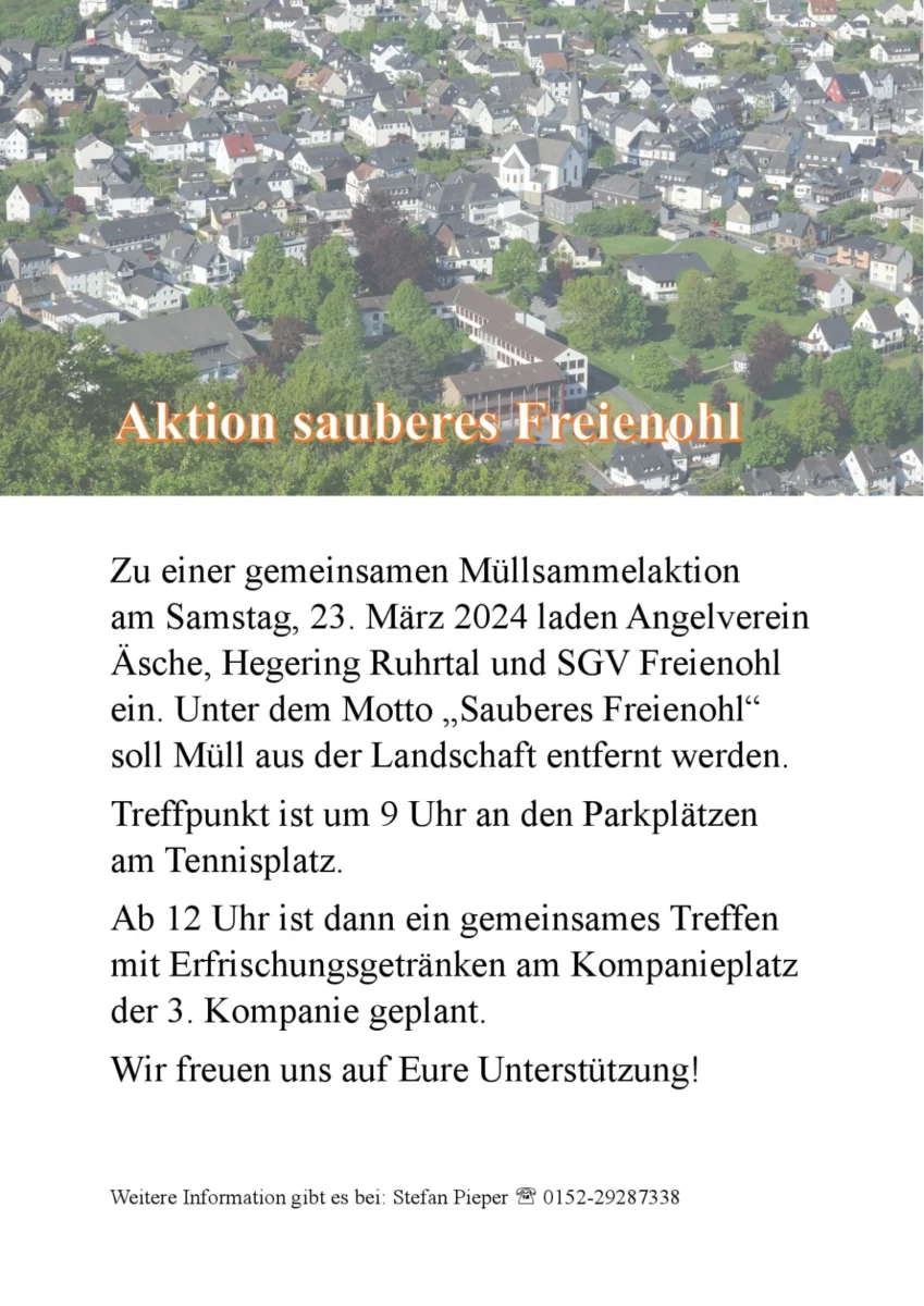 Aktion sauberes Freienohl 2024
