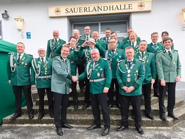 Vörstände der Schützenbruderschaften aus Freienohl und Öventrop