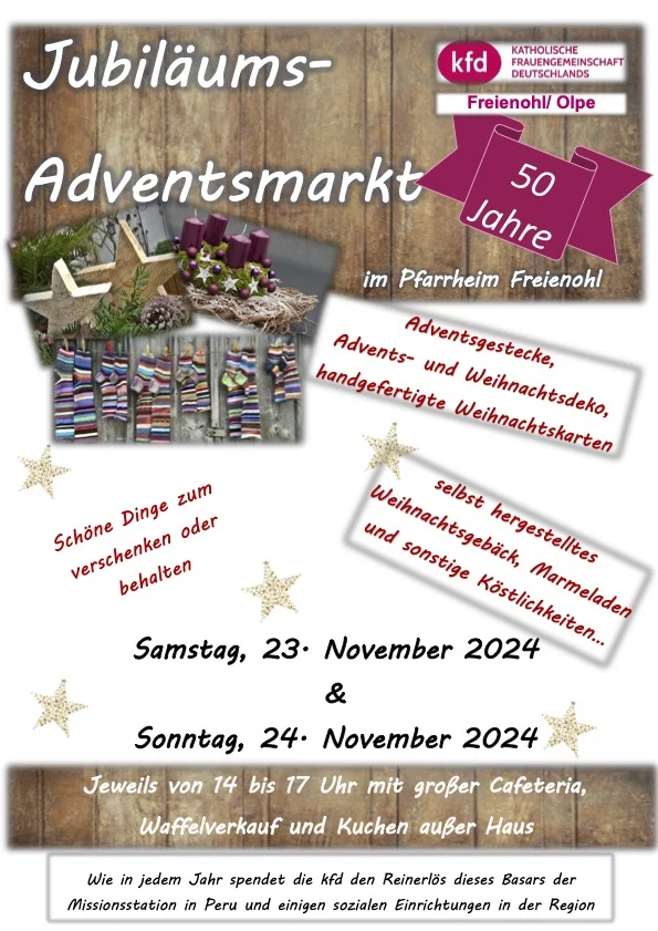 50 Jahre kfd-Basar