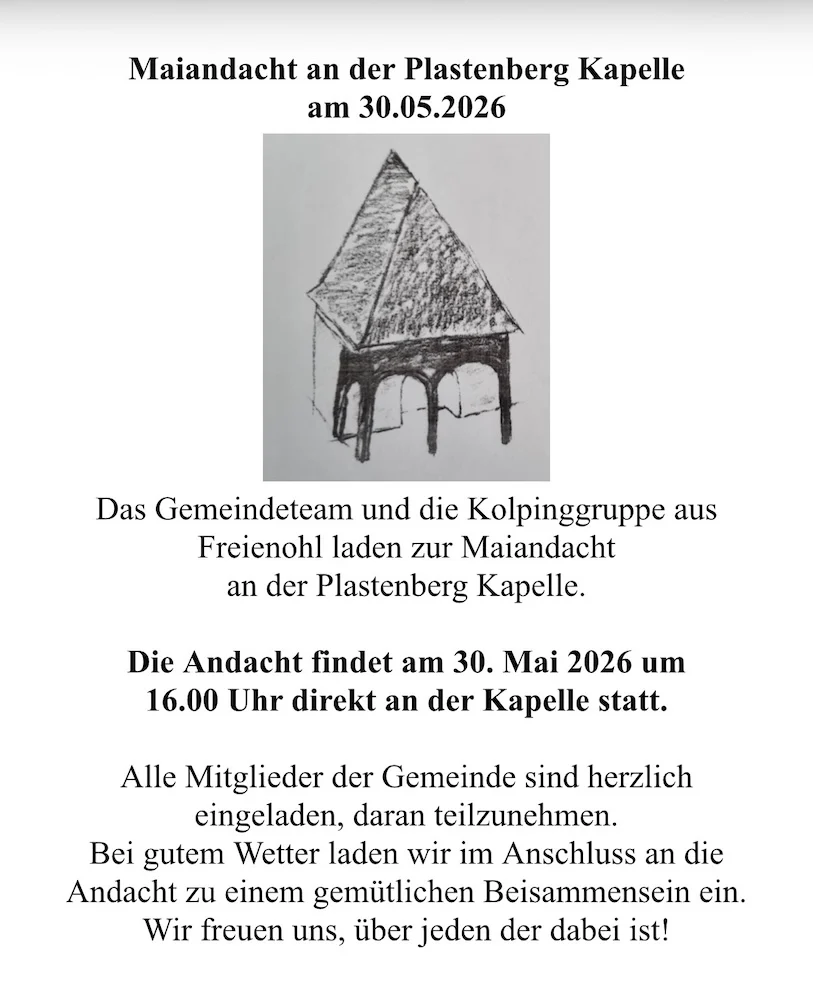 Maiandacht am 30.05.2026